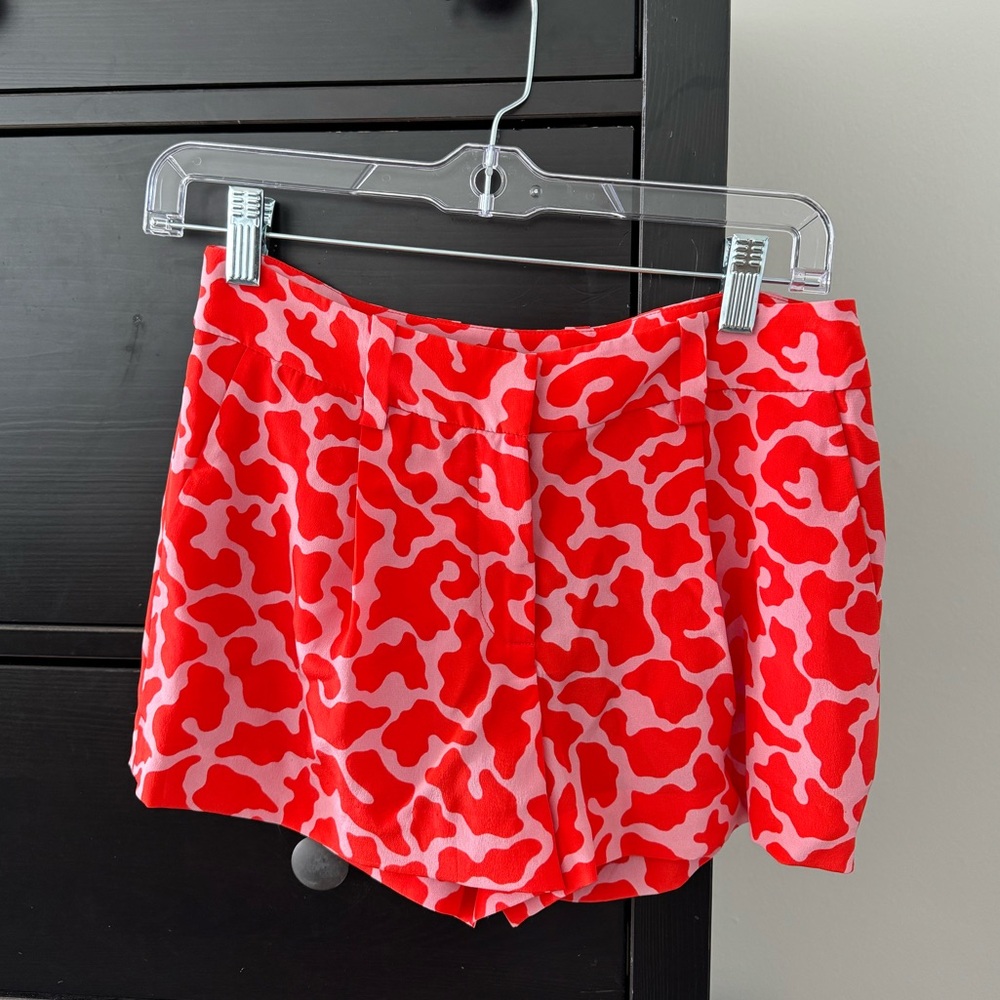 DIANE VON FURSTENBURG SILK MINI SHORTS